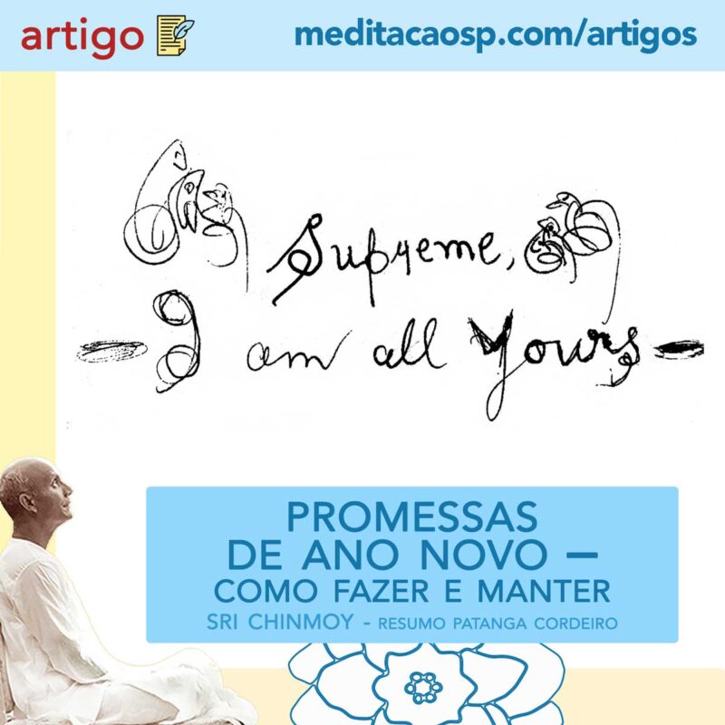 ano novo promessa arte de Sri Chinmoy